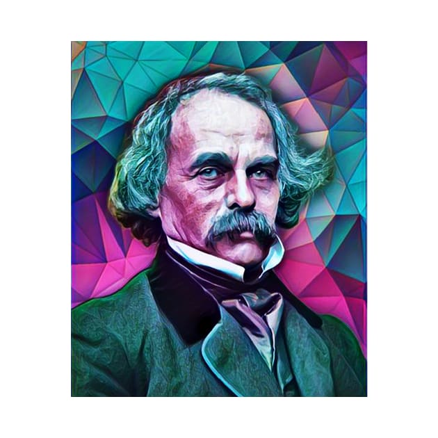 Nathaniel Hawthorne Portrait | Nathaniel Hawthorne Artwork 7 by JustLit