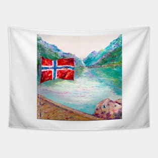 Norwegian Fjord Tapestry