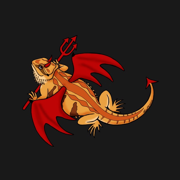 Lil Devil Bearded Dragon by HonuHoney