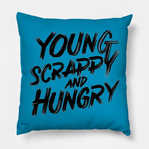 Young Scrappy and Hungry Pillow by Moulezitouna