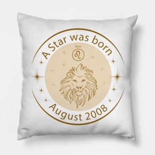 Birthday T-Shirt - Zodiac Leo Pillow