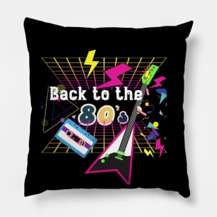 Retro Back To The 80's Pillow