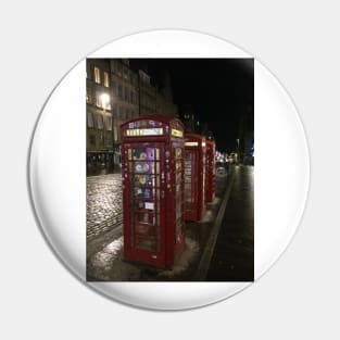 Red Telephone Boxes, London Pin