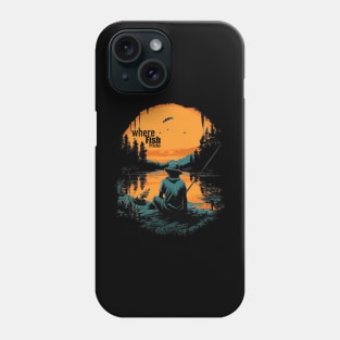 Where fish hide Phone Case