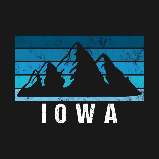 Retro Vintage Iowa USA by JKFDesigns