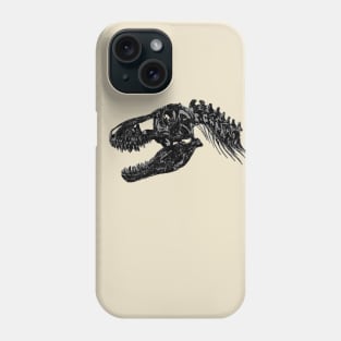 The t-rex skull Phone Case