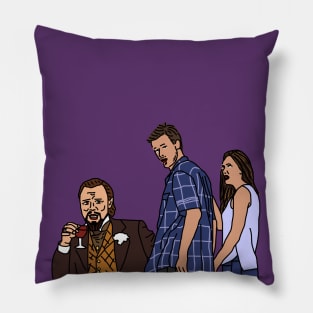 Leonardo Dicaprio and the Distracted Boyfriend Meme Pillow