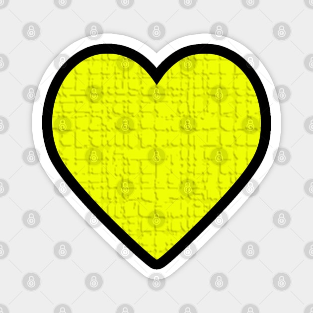 Yellow Brick Heart Magnet by MarieStar