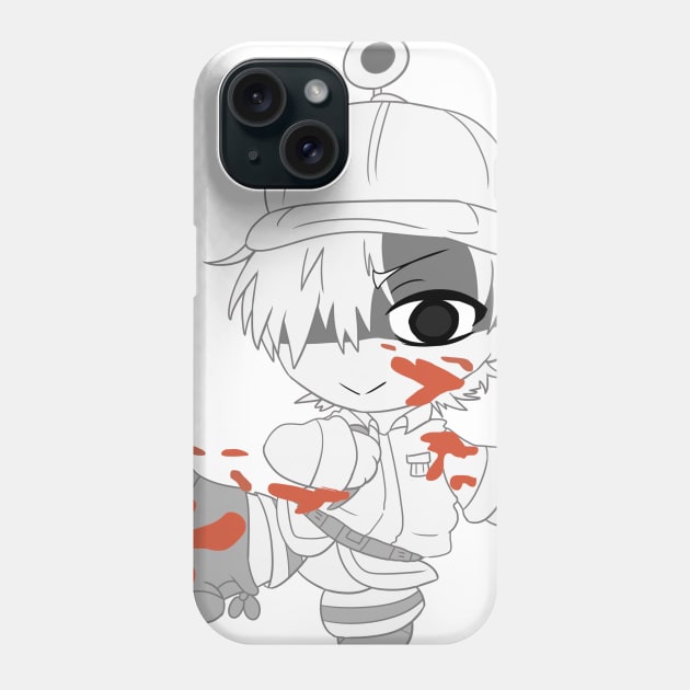 Chibi Cells at Work White Blood Cell Phone Case by kelsmister