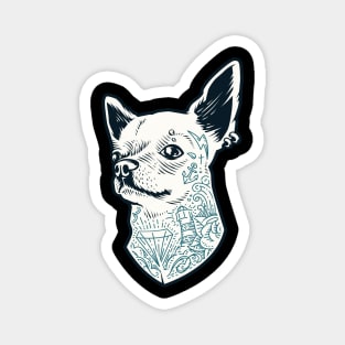 tattooed chihuahua Magnet