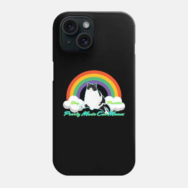 Colonel - Stay Pawsitive Phone Case by Poorly Made Cat Memes