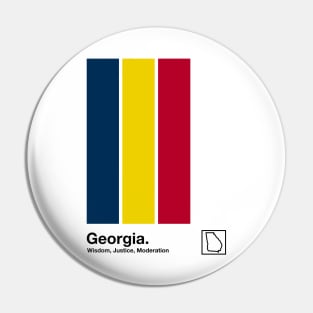 Georgia  // Original Minimalist Artwork Poster Design Pin