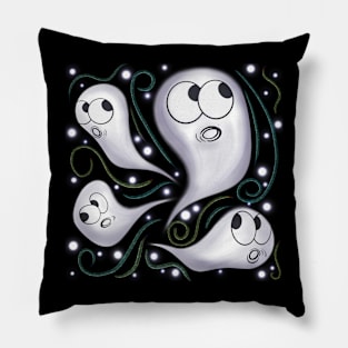 Spooky Cute Ghosts/Ghouls Pillow