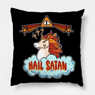 Unicorn Hail - For the dark side Pillow