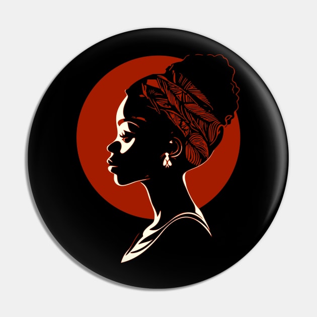 African American Woman Pin by Apocatnipse Meow