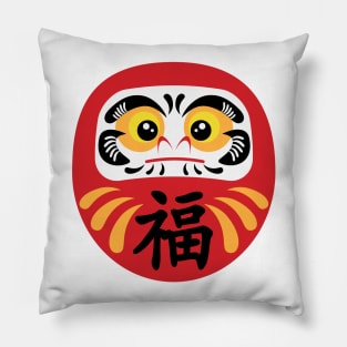 Lucky Daruma Pillow