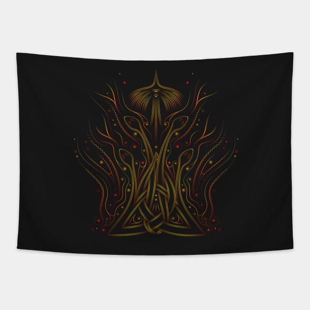 Fire from within Tapestry by natasedyakina