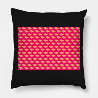 fuschia background chicks Pillow