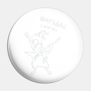 Heavy Metal Goat Guitarist Guitar Playing Gothic I Goat This Pin