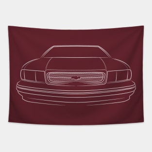 Chevy Impala SS - front stencil, white Tapestry