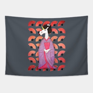 Unicorn Geisha Tapestry