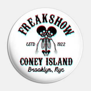 FREAKSHOW - Coney Island 3D glasses Pin