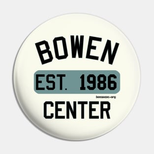 Bowen Center Est 1986 Teal Pin