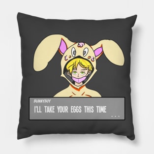 Easter bunnyboy RPG Gaming Style cartoon Pillow