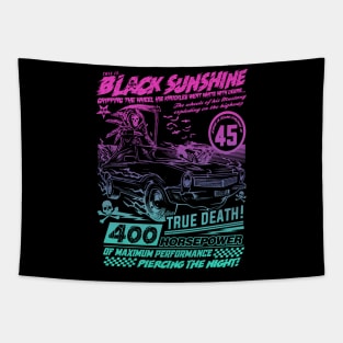 "BLACK SUNSHINE" MIAMI Tapestry