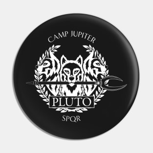 Pluto Logo (Black Background) Pin