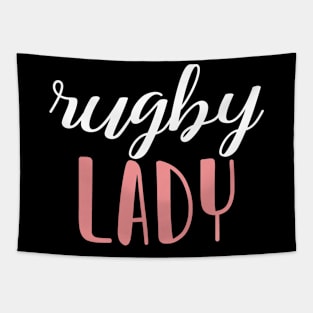 rugby lady - rugby girl Tapestry