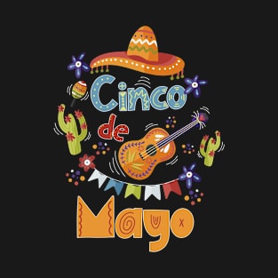 Cinco de Mayo Fiesta Music Party T-Shirt T-Shirt