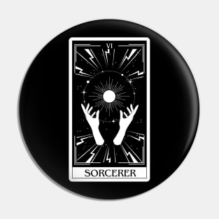 Sorcerer Tarot Card D&D Nat 20 Dungeons & Dragons Pin