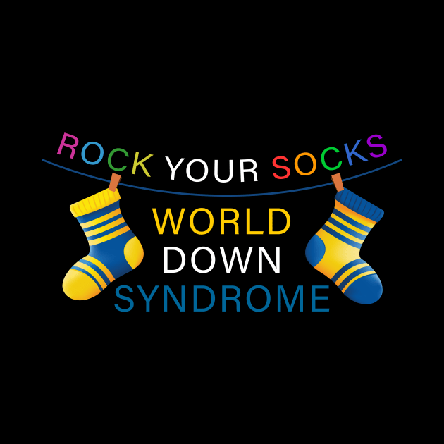 World Down Syndrome Rock Your Socks Awareness Men Women Kids by DesignergiftsCie