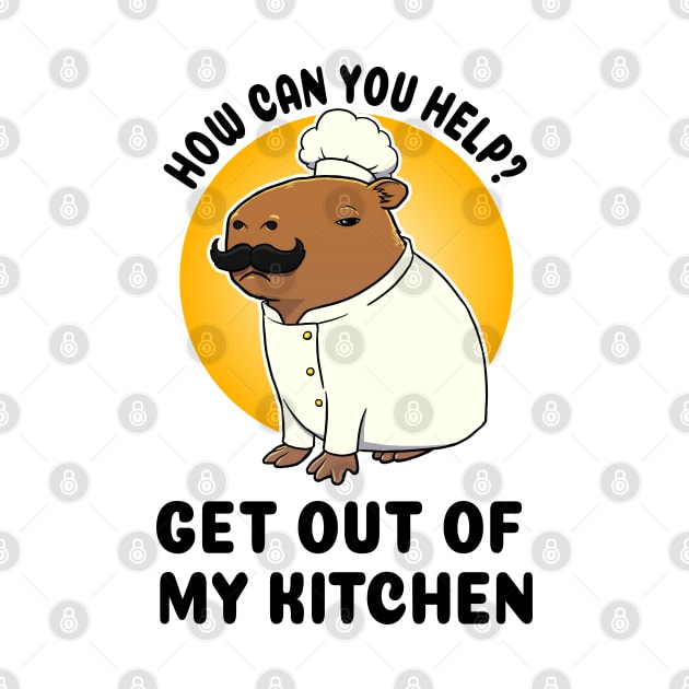 How can you help Get out of my kitchen Capybara Chef by capydays