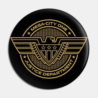 Mega-City One Justice Department Seal Pin