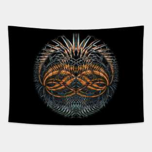 gold and silver mask Tapestry