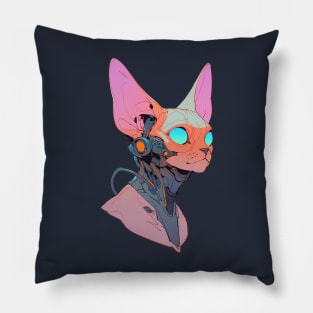 Cyberpunk Cat Pillow