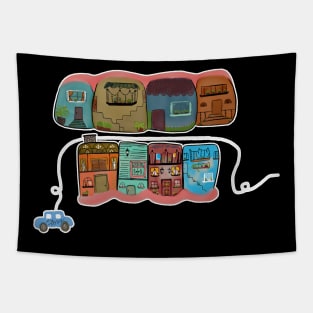 San Juan del Sur Vibes (Teeth Town illustration) Tapestry