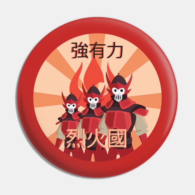 Strong, Brave, Nation of Fire Pin by sparkmark