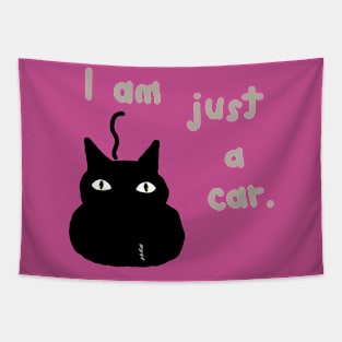 I am just a car cat Tapestry