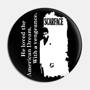 Scarface Redesigned Movie Poster Pin