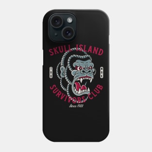 Skull Island Survivors Club - Gorilla - Vintage Traditional Tattoo Phone Case