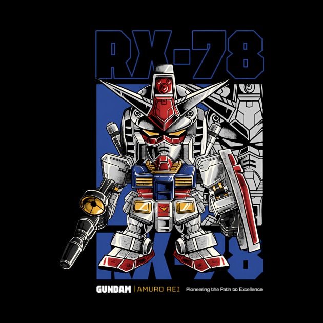 Rx78 Mecha Warrior by OrigamiOasis