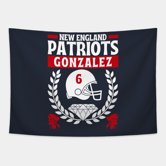 New England Patriots Gonzalez 6 Edition 2 Tapestry by Astronaut.co