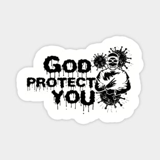 God Protect You From Covid-19 Magnet