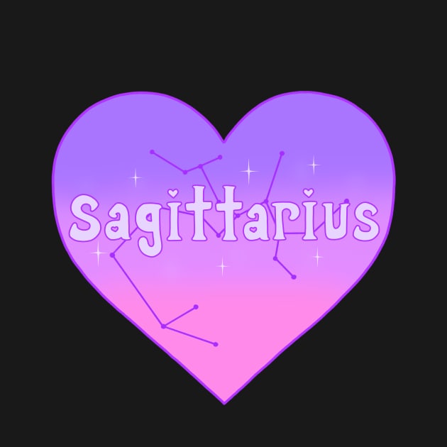 Sagittarius Constellation Heart by novembersgirl