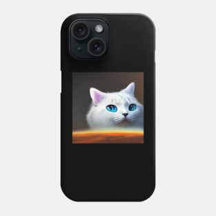 White Kitten Phone Case