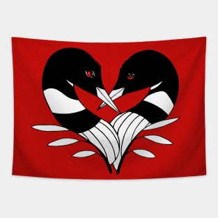 Loons for Love Tapestry