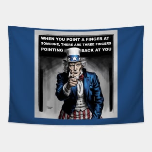 Point a finger Tapestry